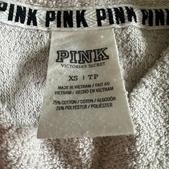 Victoria’s Secret Pink Cream Crewneck Sweatshirt XS - Picture 6 of 7